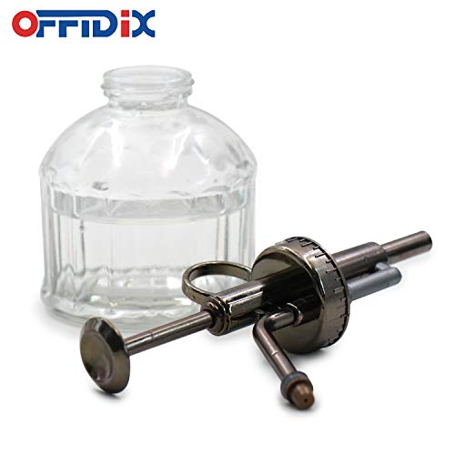 image for OFFIDIX Transparent Glass Watering Spray Bottle,Plant Mister with Plas
