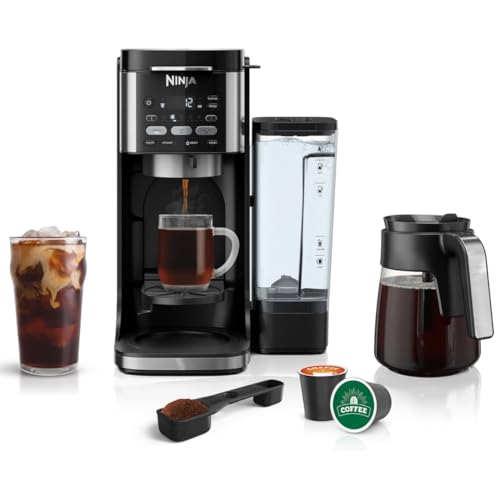 Image of Ninja DualBrew Pro CFP101 Drip Coffee Maker – Hot & Iced, K-Cup Compatible, 3 Brew Styles, 60oz Reservoir – Black