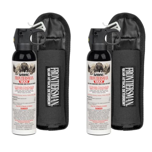 SABRE Frontiersman MAX Bear Spray, EPA Registered for 9 Animal Species