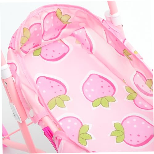 VANZACK Kleiner Puppenwagen Leicht mit Stauraum Realistischer Kinderwagen für Mädchen Puppenwagen für Rollenspiele und Puppenaccessoires – Bild 8