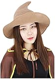 DAZCOS Witch Hat for Cosplay Costume Multicolor (Brown)