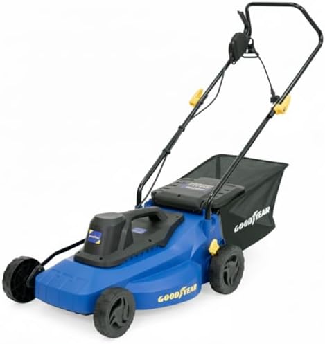 Goodyear - Cortacésped Eléctrico Rotativo 1800W, Ancho de Corte 4...