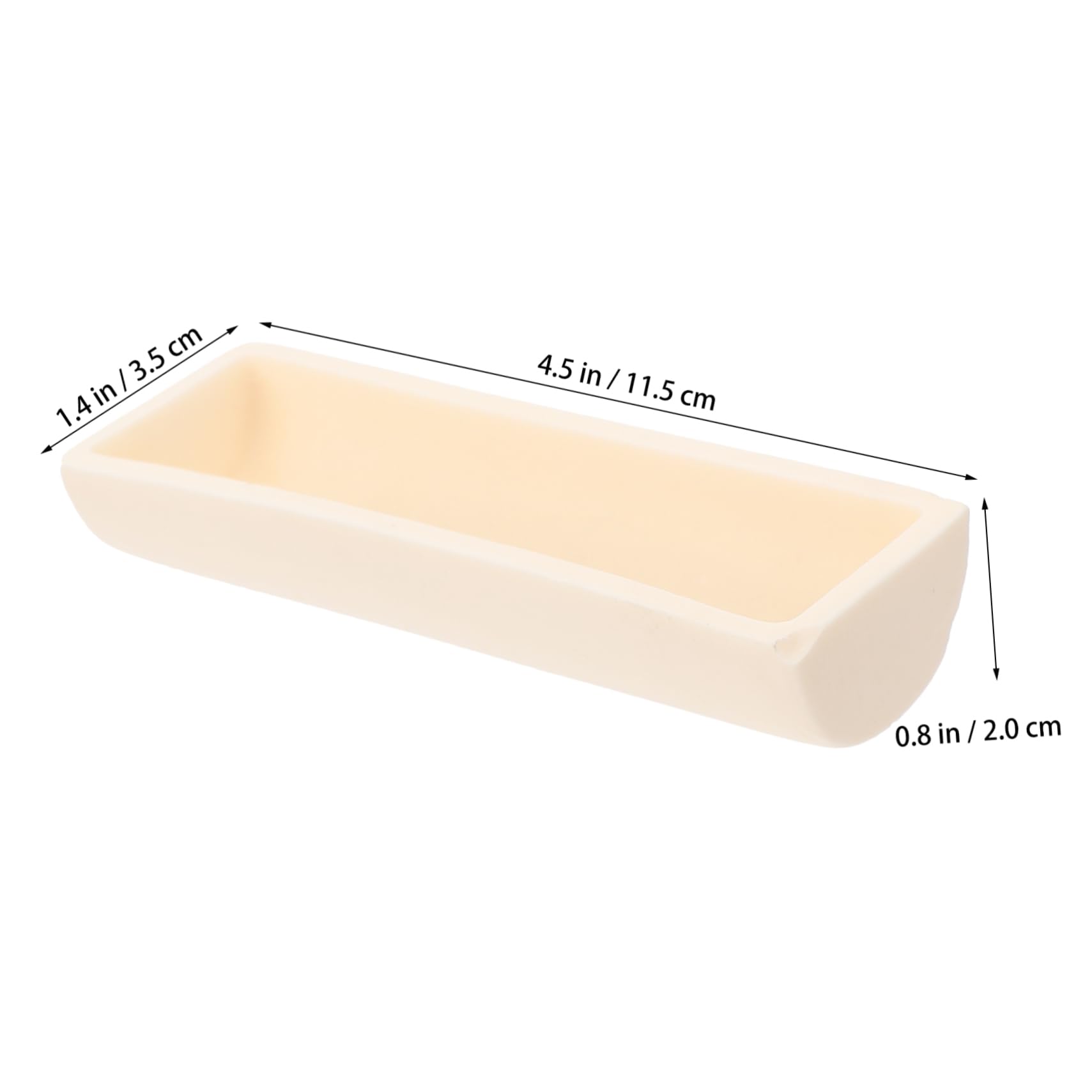 MUSISALY Lab Tube Furnace Crucible Semicircle Alumina Boat Non-Porous for Evaporation Corundum Ark Excellent Craftsmanship