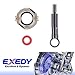 Exedy Clutch Kit KMZ03 with ClutchMaxPRO Chromoly Flywheel Replacement for 1990-1993 Miata MX-5 1.6L 1994-2005 MX-5 Miata 1.8L 2004-2005 Miata MX5 Mazdaspeed (CPKMZ03-LSF10045-EK)