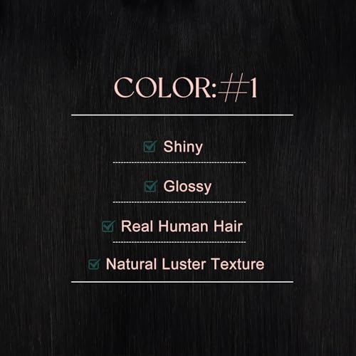 Image of Easyouth 22 Inch 120g Tape in Weft Hair Extensions Black, Double Sided | Invisible Tape in Hair Extensions Human Hair Jet Black, 4pcs, Seamless Blend, for Long Hair, Hand Tied Weft Hair Extension