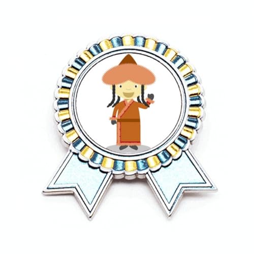 Médaille Overcoat Mongolie badge broche idéal pour sublimer vos manteaux