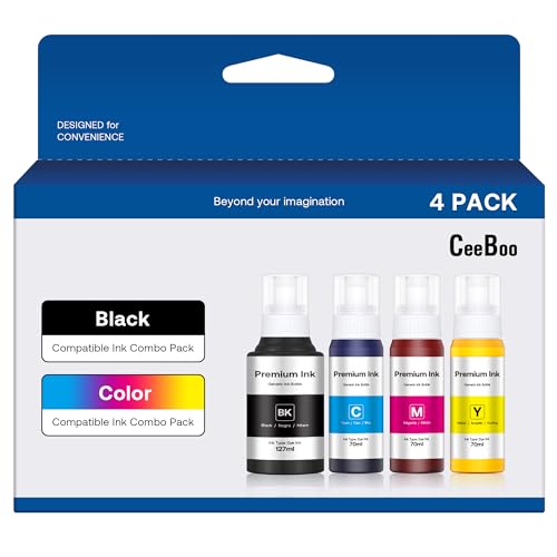 CEEBOO Compatible Ink Bottle Replacement for Epson 502 (Not...