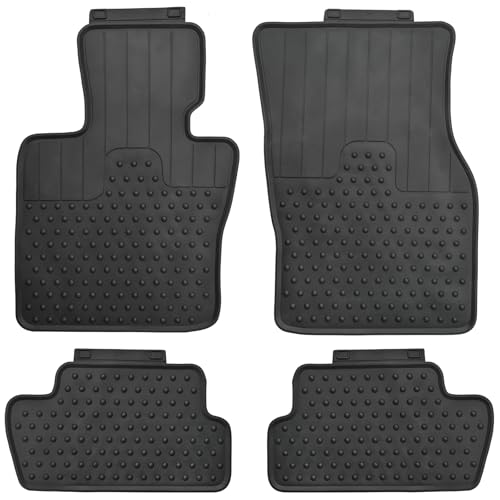 Lwope Car Floor Mats Custom Fit for Mini Cooper/S/SE/JCW Hardtop 2-Door F56 2014-2025 Black Rubber Auto Liner Mats All Weather Protection Odorless