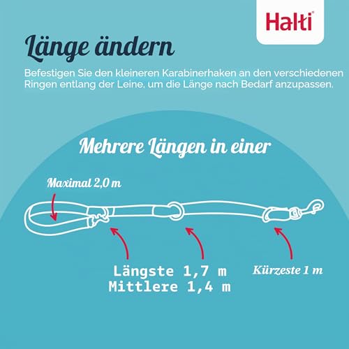 Halti Doppelführleine für Hunde | Größe Groß, Waldgrün, 2 m