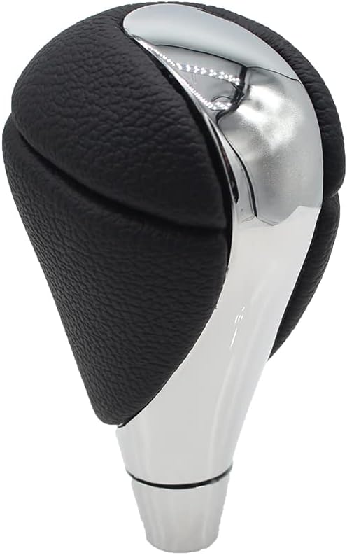 New Styling Walnut Gear Shift Knob Leather Compatible with Le-xus ES300 ES300h ES330 ES350 GS300 GS350 GS400 GS430 IS300 IS350 RX350 CT200h-Silver
