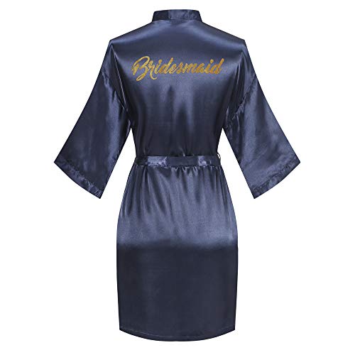 Image of Giova Women Bridal Robe for Bride and Bridesmaid Getting Ready Wedding Party Bathrobe