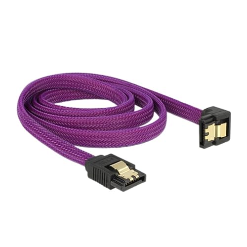 Cable SATA 3.0 7 pines 0.5 m con funda de nylon miniatura 6