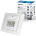 Produktbild hb-digital 1x CAT 5e Netzwerkdose für CAT.7 CAT.6A CAT.6 CAT.5 Verlegekabel mit 2X RJ45 Port | Unterputz Datendose Universal EIA/TIA 568A&B 8P8C Gigabit Ethernet RAL9003 Signalweiß
