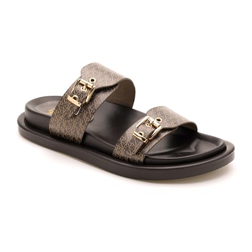 Image of U.S. POLO ASSN. Maria Black Footbed Flats With Monogram Logo