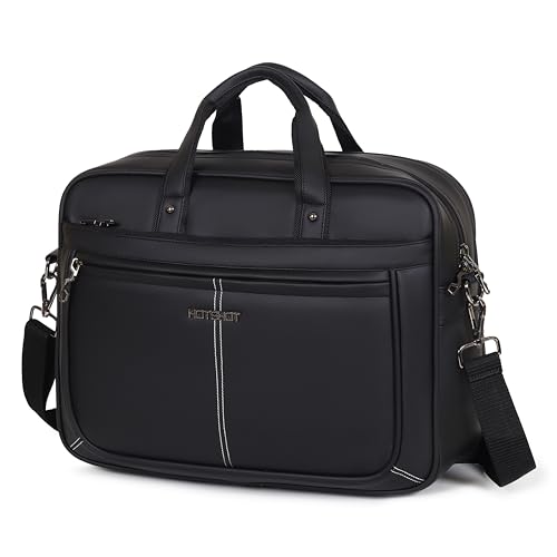 Image of HOT SHOT EXECUTIVE 2001|LEATHER MESSANGER BAG|LAPTOP MESSAMGER BAG|LAPTOP SLING BAG|OFFICE BAG|SHOULDER BAG|15.6 INCH|WATER RESISTANT |20 L LAPTOP BAG FOR MEN & WOMEN