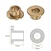 HARFINGTON 2pcs Flange Bearing Sleeve 10mm Bore 14mm OD 10mm Length 2mm Flange Thickness Bronze Bushing Self Lubricating Bushings Sleeve for Industrial Equipment