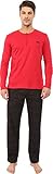 BOSS HUGO BOSS Men's Relax Jersey Pajama Gift Set, Red/Black, X-Large