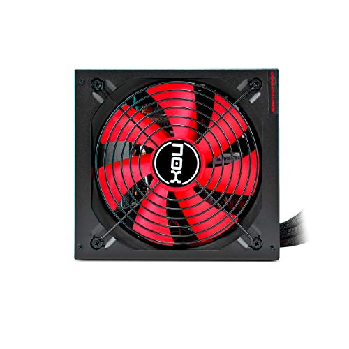 NOX NX 650W - NXS650- Fonti alimentazione 650 W, compatibile SLI e Crossfire, ventola da 140 mm, ultra silenzioso, compatibile Multi GPU, PFC attivo, colore nero - Alimentatore - Immagine 2