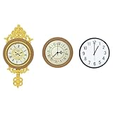 Accent vintage gracieux : ajoutez une touche sophistiquée à vos accessoires de maison de poupée miniature avec cette horloge de maison de poupée vintage, pour des schémas de décoration d'inspiration européenne