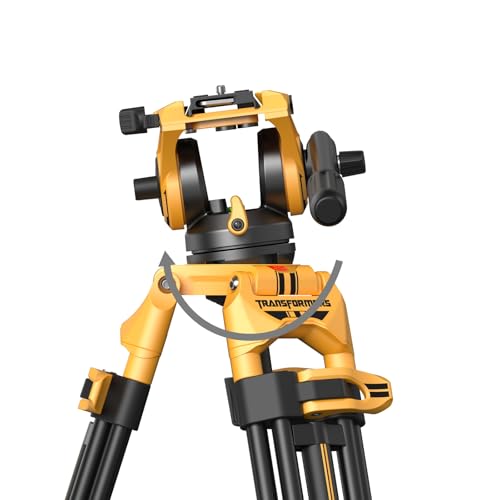 Image of SmallRig AD-01 73 inch Heavy Duty Video Tripod Max. Payload 8kg | Bumblebee Edition, +90 to -60 Tilt Range