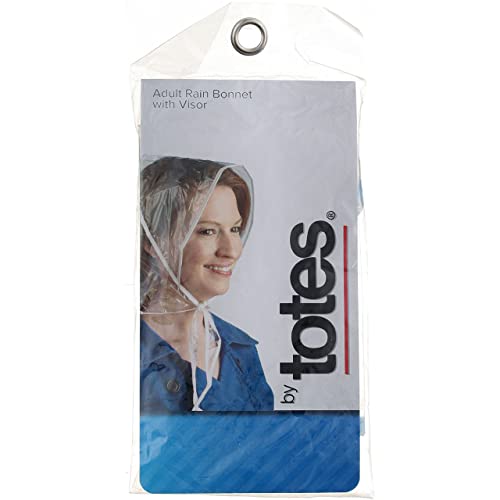 Totes Rain Bonnet With Visor Adult (Pack of 2)