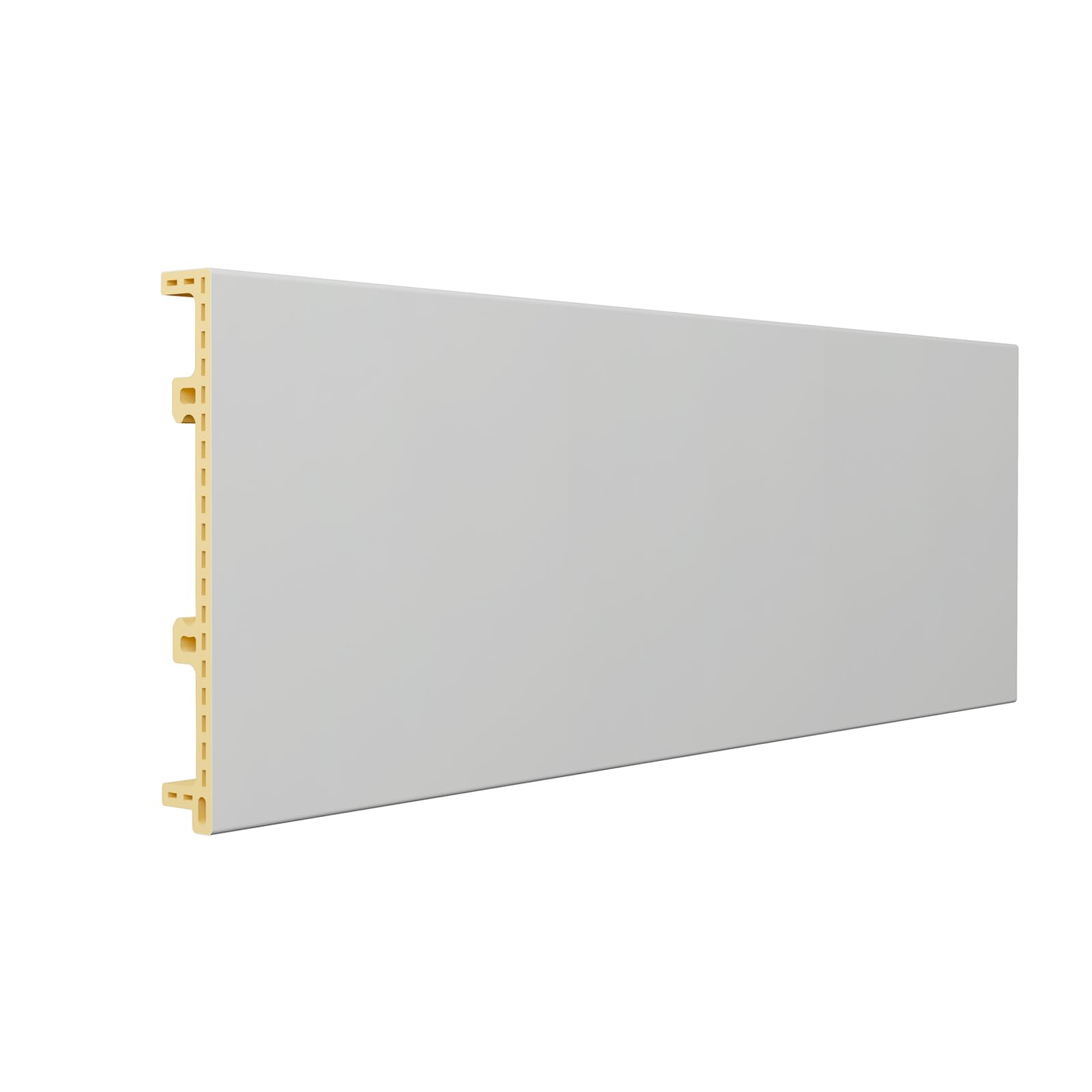 JMJA Wpc Baseboard Trim,10 Packs 1M/39.37" Wall skirting Board,Suitable for Living Room Bedroom Kitchen,White