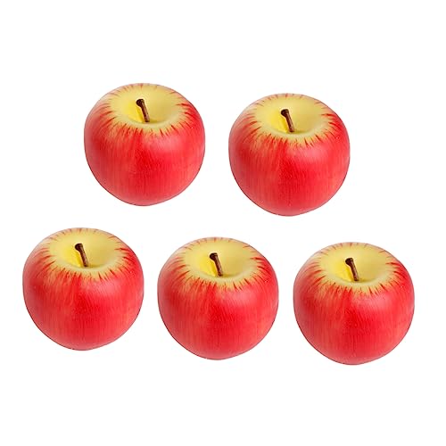 COLLBATH Artificial Fruit Candles for Christmas 5 Pack Candle Simulated Shape with Box for Wedding