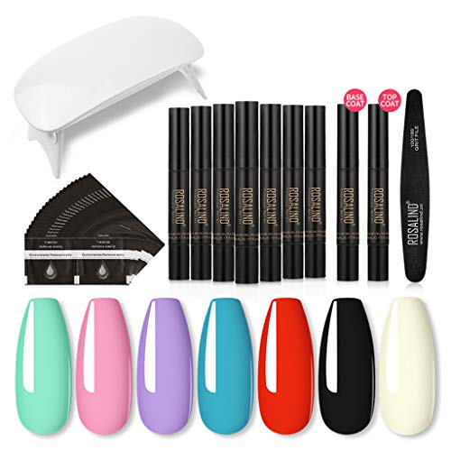RG-FA Gel-Nagellack, 31 Stück, Gel-Nagellack-Stift, UV-Nagelgel, Soak-Off, Basislack, LED-Lampe, Set mit… – Bild 7