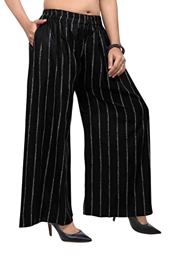 Image of ZEN Women's Solid Palazzo - 5XL - Waist Size Upto 58 (Print 3)