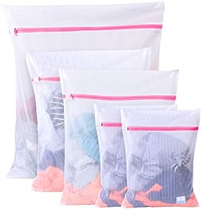 Boxlegend Wäschenetz für Waschmaschine 5er Set – Wäschesack Wäschebeutel mit Reißverschluss Wäschesäckchen Laundry Bag…