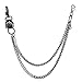 Produktbild ZOYLINK Hosenkette Schlüsselkette Jeans Kette Bikerkette Unisex Swivel Trigger Snap Funk Style Jeans Kette Hose Kette