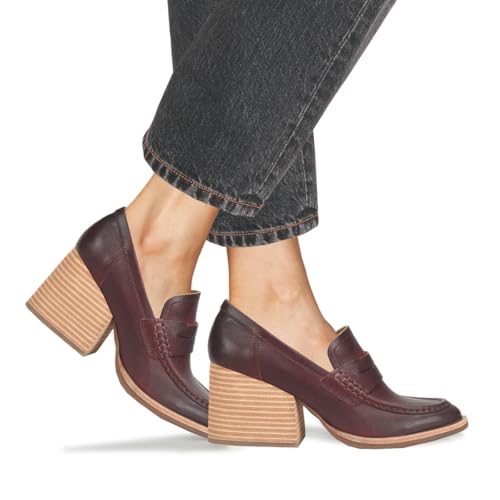 Image of MOOMMO Women Chunky Platform Loafers Pumps Round Closed Toe Slip On Penny Loafers Suede Block High Heels Oxford Shoes Formal Classic Thick Heel Dress Loafer Office Ladies Vintage Comfort 4-11 M US