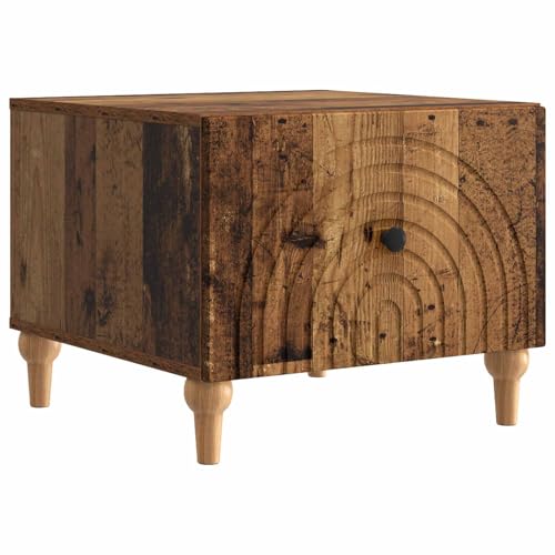 Table basse bois ancien et design industriel pour meuble de salon