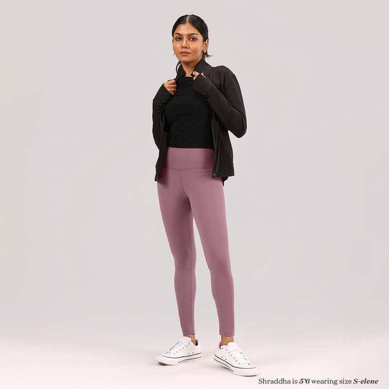 Image of BlissClub The Ultimate Leggings Lite, Ankle Length Tights for Women for Gym, Yoga and Workout with High Waist, Tall (for Women Above 5'5)