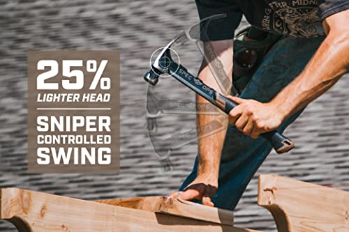image for Spec Ops Tools Framing Hammer, 22 oz, Rip Claw, Smooth Face, Soft Mall
