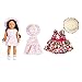 Fairy Wings American 18inch Doll Clothes and Accessories Doll Clothes Gifts-Including Various Fashionable Girl Doll Clothes Sets, Hair Bands, Hair Clips, Crowns and Hats
