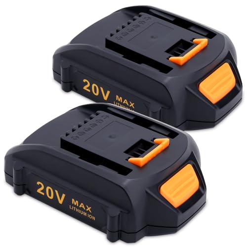 Cailingbat 2Pack Compatible with Worx Battery 20V 4.0Ah WA3525 WA3520 WA3575 WG151s WG155s WG251s WG255s WG540s WG545s WG891 20V Cordless Power Tools Battery Pack