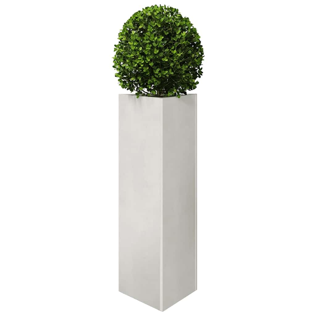 Fioriere 2 pezzi triangolari 30 x 26 x 75 cm in acciaio inossidabile | Senza fori di drenaggio, protezione contro le erbacce, per balcone patio, design salvaspazio