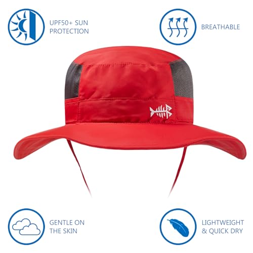 Image of BASSDASH UPF 50+ Sun Fishing Hat Water Resistant with Detachable Neck Flap