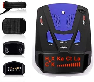 Laser Radar Detector for Cars, Prompt Speed, City/Highway Mode, 360 Degree Detection Policy
