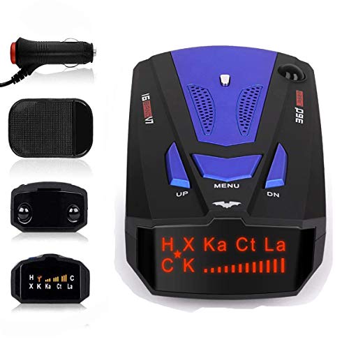 Laser Radar Detector for Cars, Prompt Speed, City/Highway Mode, 360 Degree Detection Policy