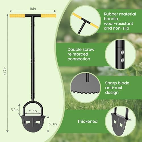 DwelSpire Manganese Steel Half Moon Edger
