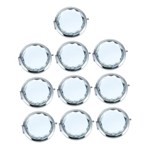 Lot de 10 miroirs de poche blancs double face idée cadeau invités