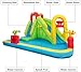 HONEY JOY Inflatable Water Slide, 7-in-1 Blow up Waterslide Water Park for Kids Backyard, Splash Pool, Climbing Wall, Indoor Outdoor Water Slides Inflatables for Kids and Adults(Without Blower)
