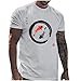 T-shirt d'été décontracté pour homme - Col rond - Manches courtes - Pour homme, gris, XXXL