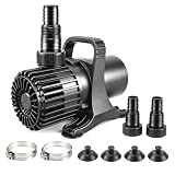 WaterRebirth 100W 1700 GPH Pond Pump, Ultra Quiet Heavy Duty Submersible Water Pump for Koi Ponds, Fountains, Aquariums & Waterfalls, 20.3 ft Power Cord, UL Listed