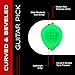 Acoustik Attak STEALTH Glow In The Dark Guitar Pick - Small Beveled Guitar Picks, Unique Tone (10 Pack)