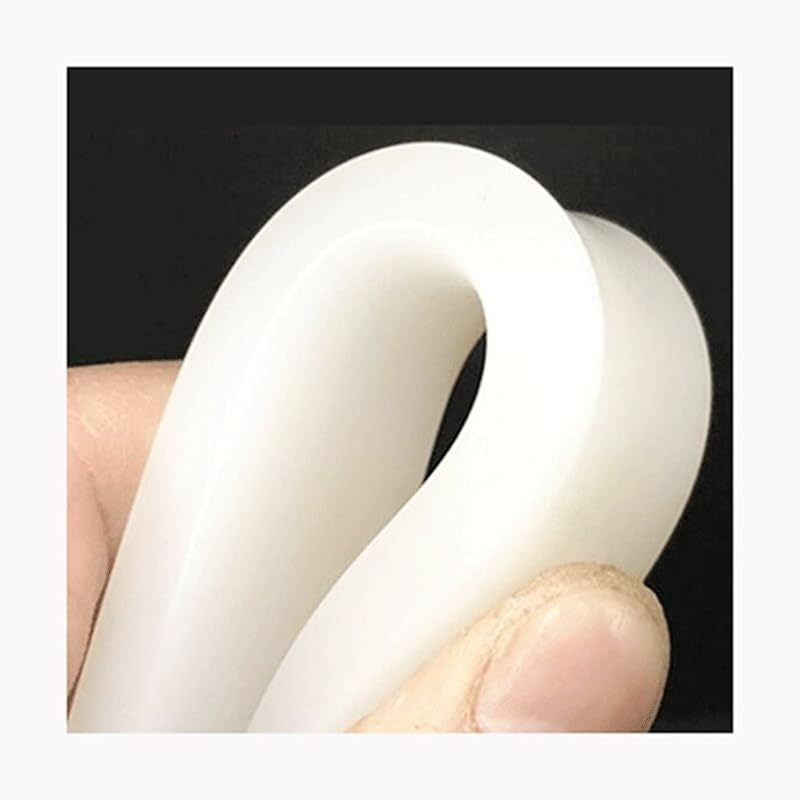 1 m Silikonplatten-Hardware, Dichtungsstreifen aus massivem Silikonkautschuk, weißer quadratischer Silikonstab, hochtemperaturbeständig, rutschfest und wasserdicht(20mm x 30mm)