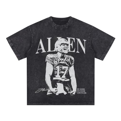 Josh Vintage Shirt Allen Retro Rap Tee Game Day Shirt Football Top Black XL