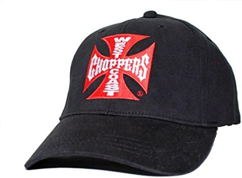 West Coast Choppers Men's Perfect Fitted Hat Cap (Black)